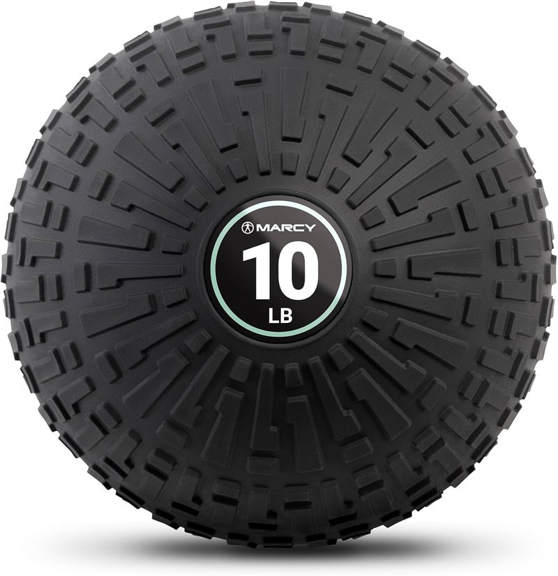Marcy Slam Ball, 10–50 lbs Dead Weight, Non-Bounce, Sand-Filled Medicine Ball with Durable PVC Shell & Textured Grip for Slams, Tosses, Core & Full Body Training - Image 1